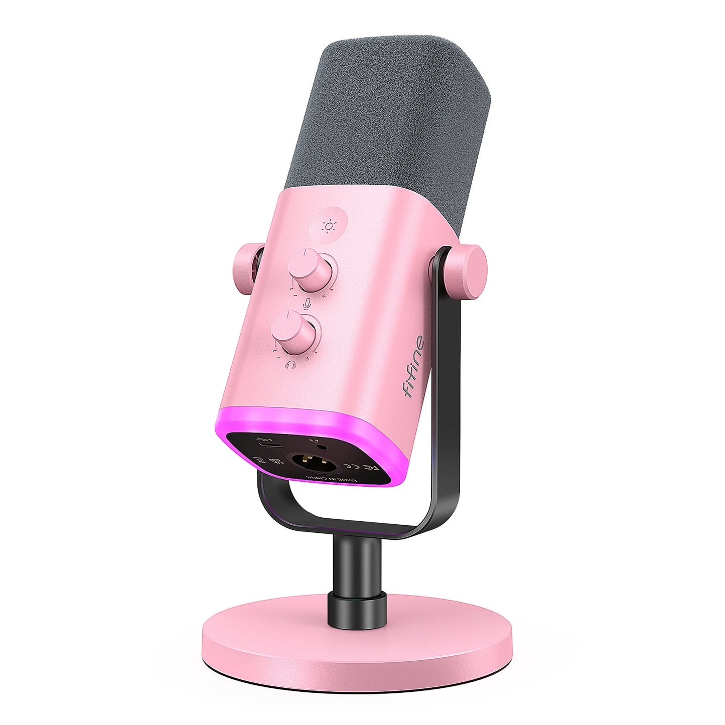 2025 USB/XLR Dynamic Microphone with Touch Mute Button, Headphone