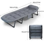 Sleeping Cot, 6 Positions, Portable & Foldable Bed, Mattress, Pillow,