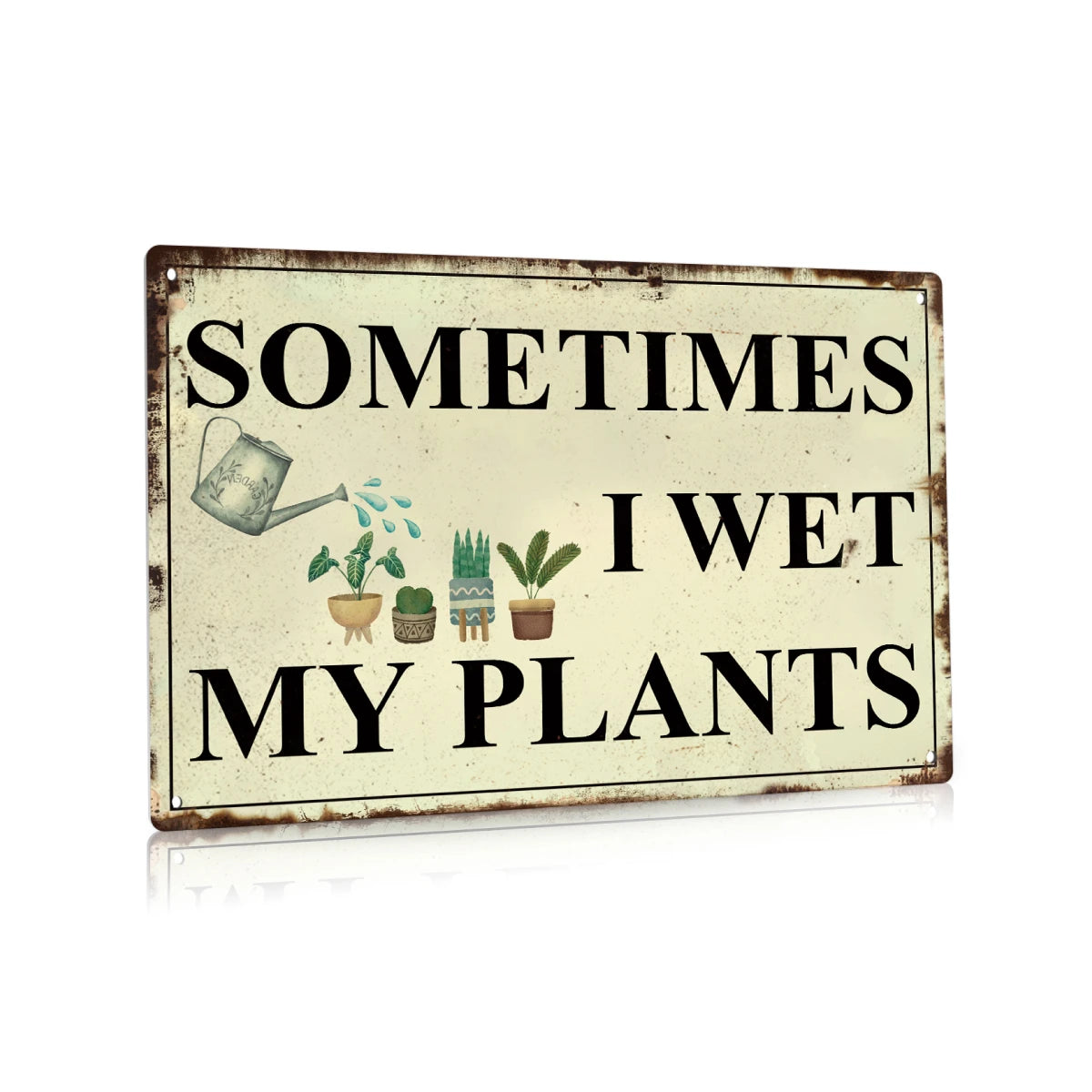 1PC Rustic Metal Sign, Funny Plaque for  Wall Decor 7.8 X 11.8 Inches