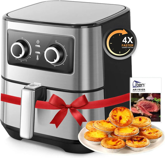 Air Fryer 5.8Qt/5.5L -  Electric Airfryer with Temperature Control, Timer, Non-Stick Fry Basket, 1700W High-power, Fast Oven Oil