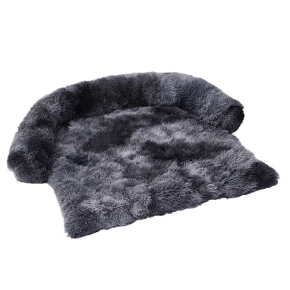 Calming Dog Plush Bed, Zippered Removable Washable Cover