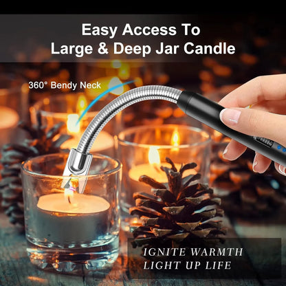 3pcs Rechargeable Electric Lighters, TYPE-C Windproof Arc