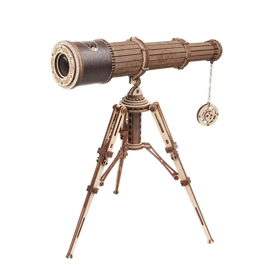 Robotime Rokr 1:1 DIY 314pcs Telescopic Monocular Telescope Wooden Model