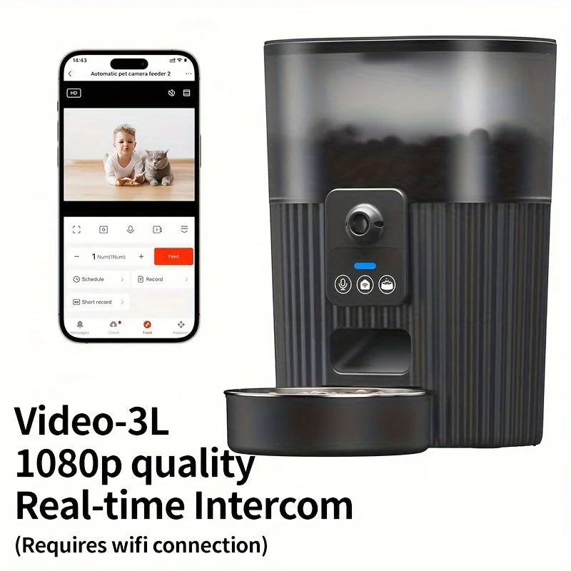 Cat/Dog automatic feeder dispenser feeding wifi remote