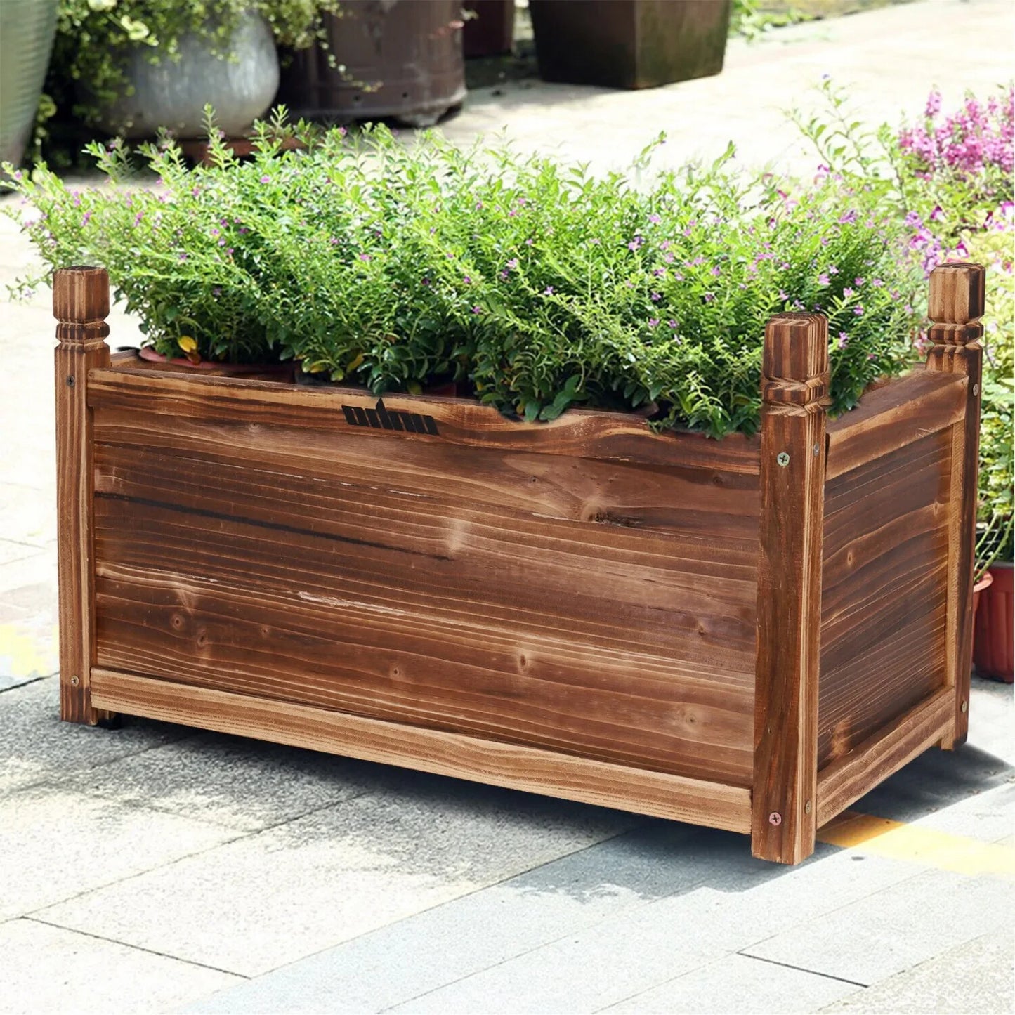 12-inch, 24-inch & 36-inch wooden elevated garden bed
