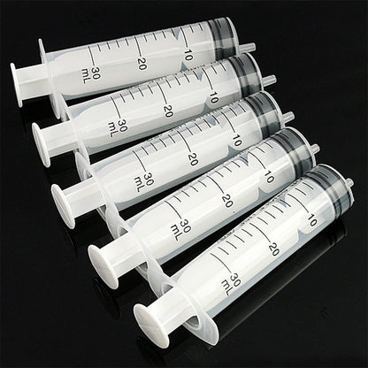 5pcs 1ml,3ml,5ml,10ml,20ml,2.5ml,30ml,50ml Sterile pet feeding syringe, Hydroponics Lab Medical Tool
